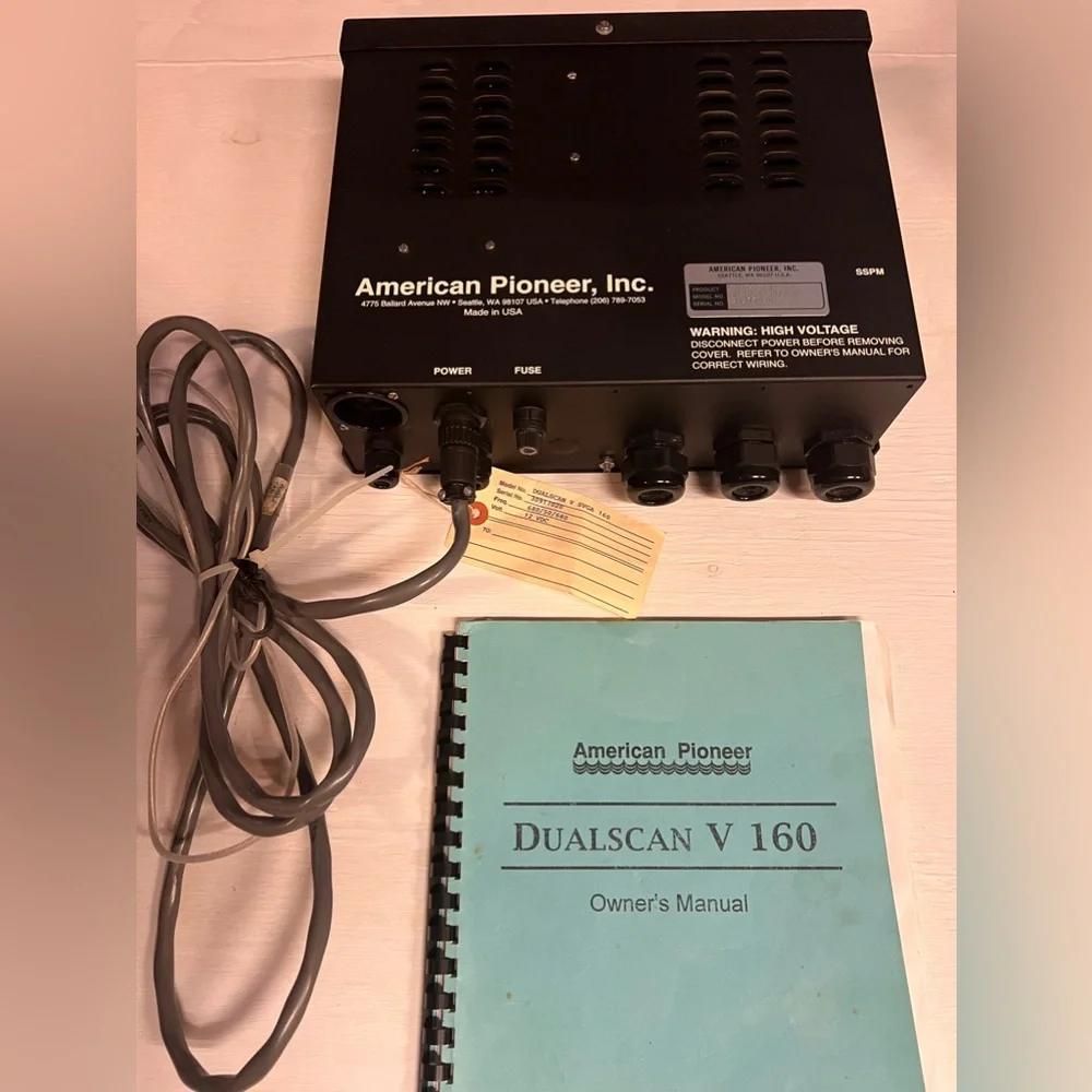 Marine Sonar American Pioneer dual scan v160 boat equipment